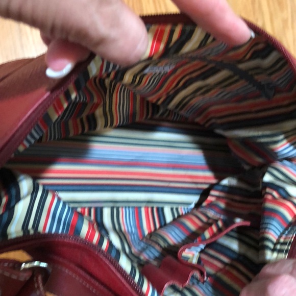 Like new MAXX New York Red Leather Shoulder Bag - Picture 6 of 8